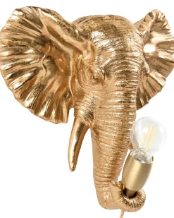 Best Beliani Applique Elefante ELEPHANTI Oro Ottone Oro
