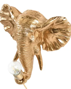 Best Beliani Applique Elefante ELEPHANTI Oro Ottone Oro
