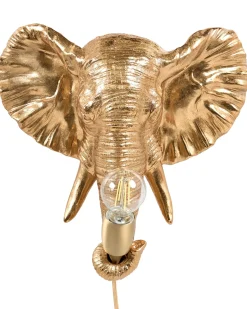 Best Beliani Applique Elefante ELEPHANTI Oro Ottone Oro