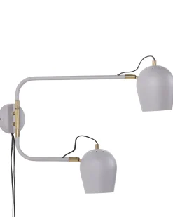 Clearance Beliani Applique ESTRELLA Regolabile Metallo Grigio chiaro Bianco Grigio Ottone