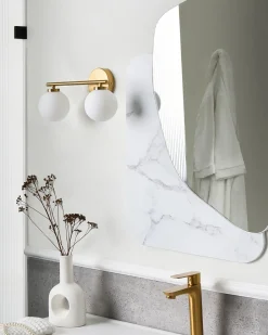 Clearance Beliani Applique GIJOU Metallo Ottone Bianco Ottone