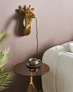 New Beliani Applique Giraffa MERLIN Oro Ottone Oro