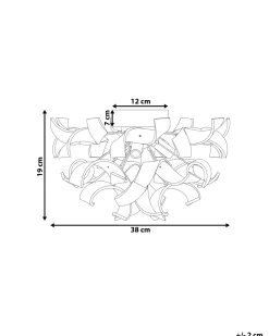 Discount Beliani Applique ICANA Metallo Argento