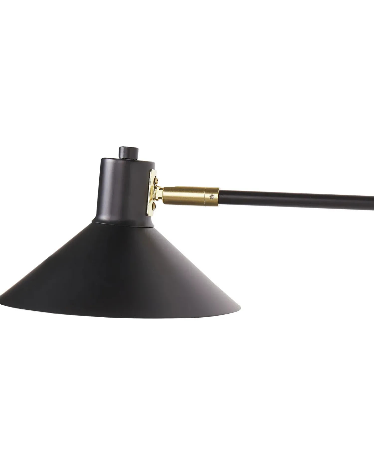 Outlet Beliani Applique KADASSA Regolabile Metallo Nero Nero Oro