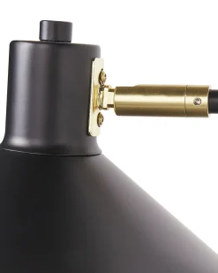 Outlet Beliani Applique KADASSA Regolabile Metallo Nero Nero Oro