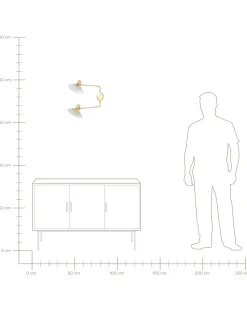 New Beliani Applique KADASSA Regolabile Metallo Oro