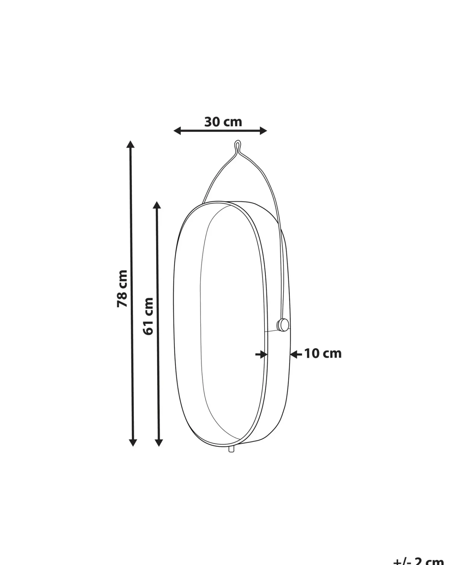 Beliani Applique KUNTHI Metallo Ottone