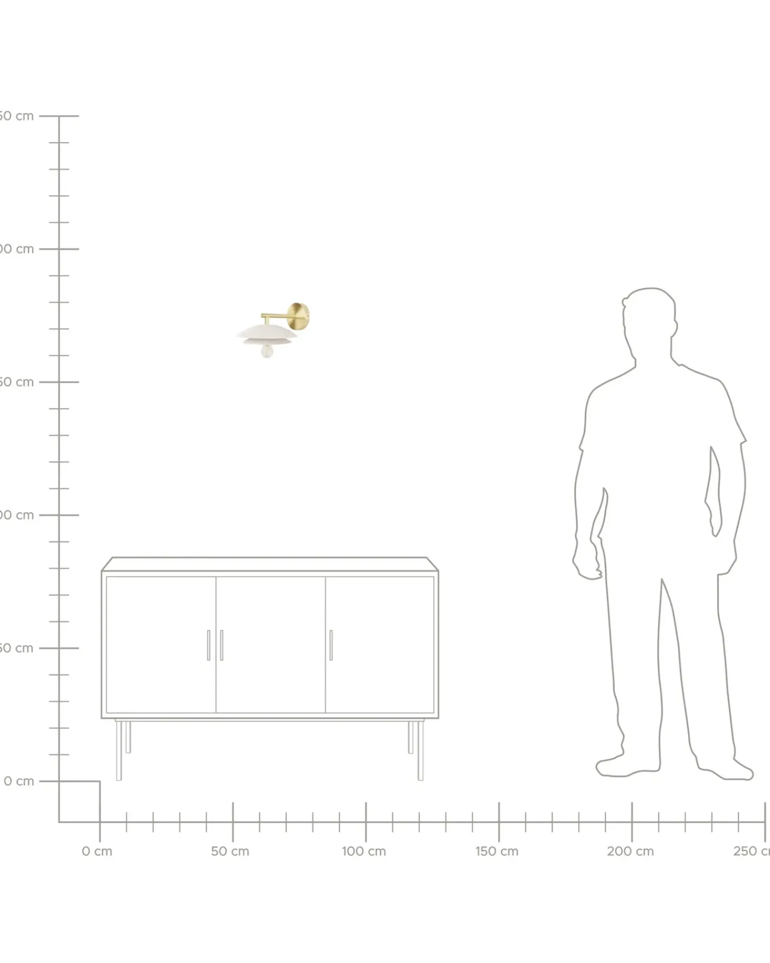 Beliani Applique LASOLO Metallo Bianco Bianco Oro