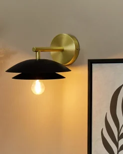 Discount Beliani Applique LASOLO Metallo Nero Oro Nero