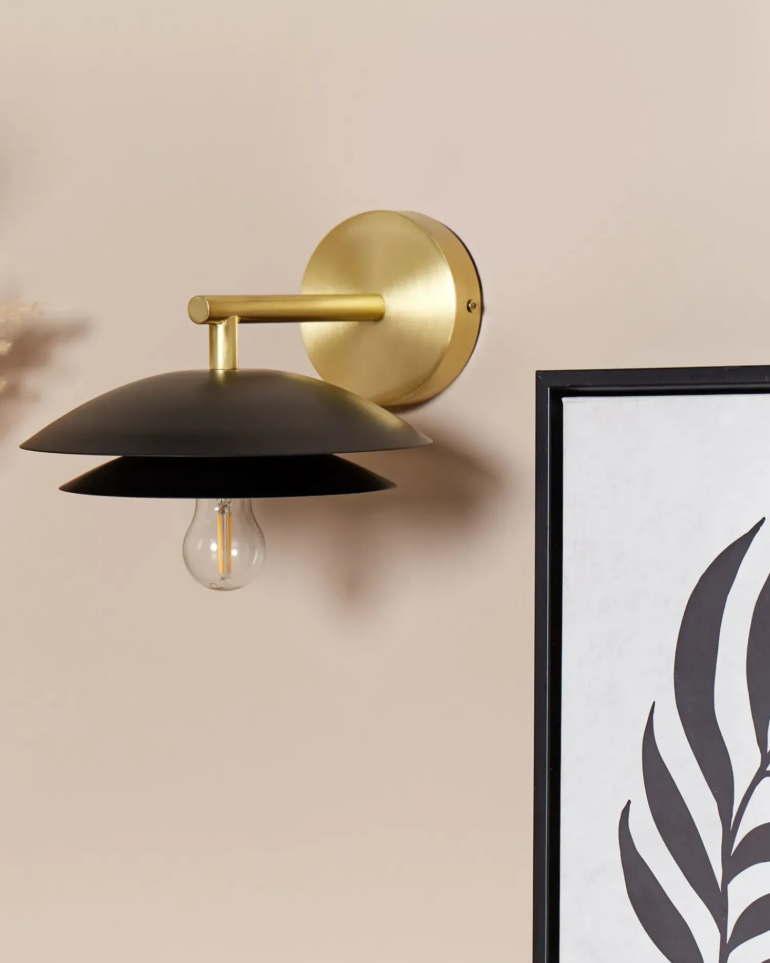 Discount Beliani Applique LASOLO Metallo Nero Oro Nero