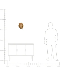 Hot Beliani Applique Leone SIMBA Oro Ottone Oro