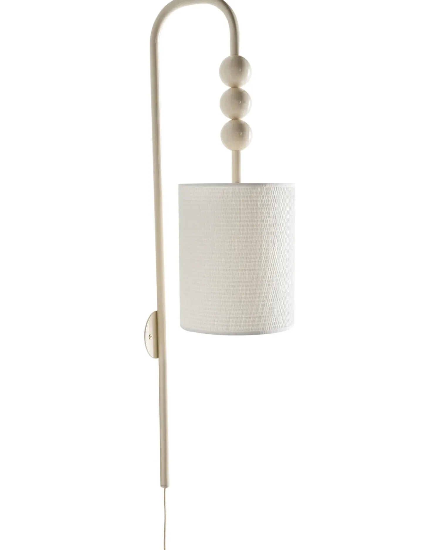 Discount Beliani Applique LOKY Metallo Beige Bianco Beige