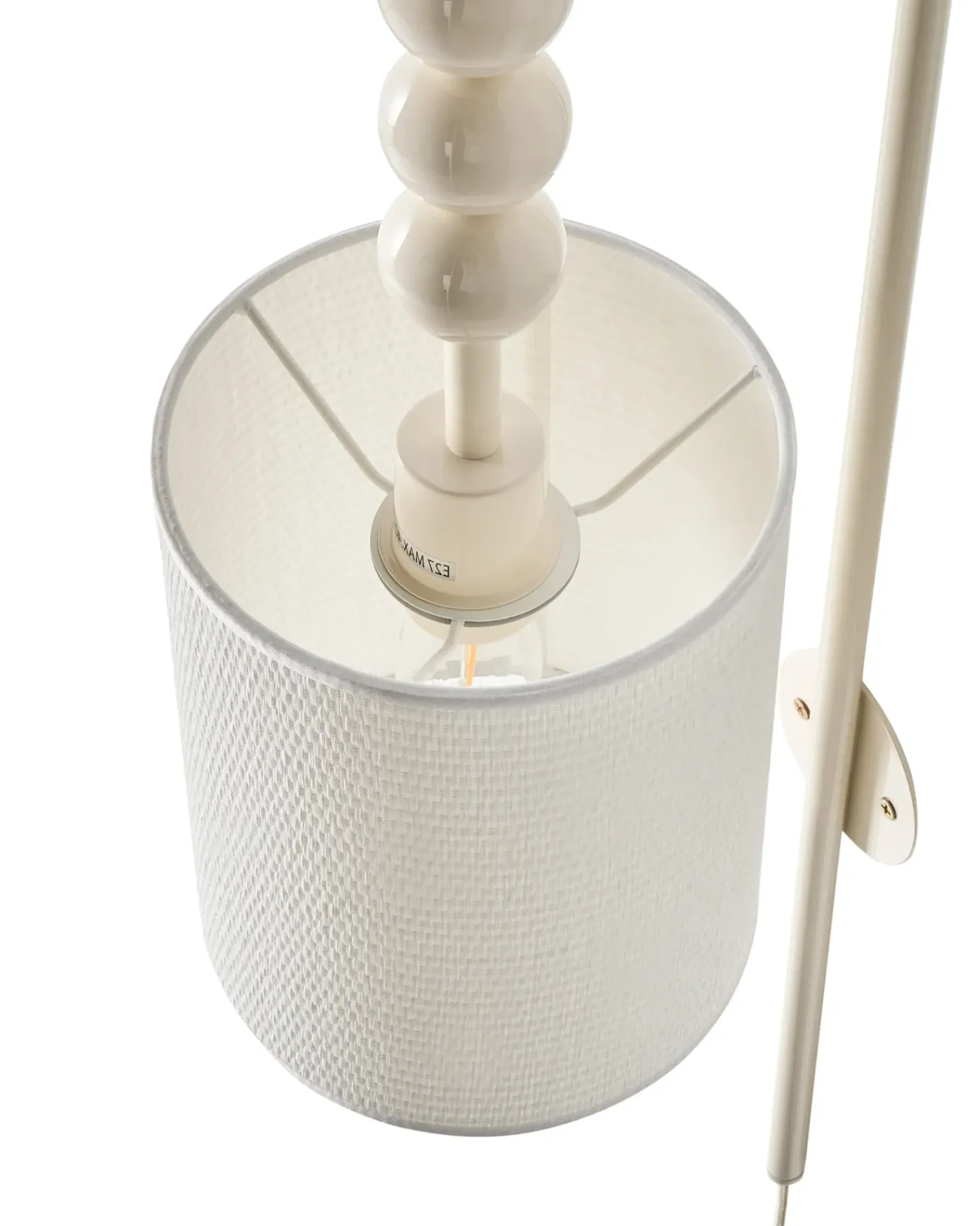 Discount Beliani Applique LOKY Metallo Beige Bianco Beige