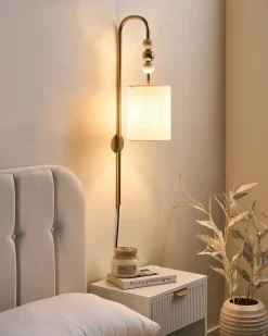 Clearance Beliani LOKY Metallo Ottone/Beige Bianco Beige Ottone