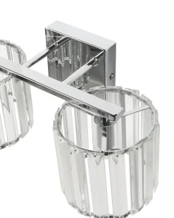 Discount Beliani Applique LOURIDO Metallo Argento Trasparente Argento