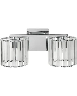 Discount Beliani Applique LOURIDO Metallo Argento Trasparente Argento