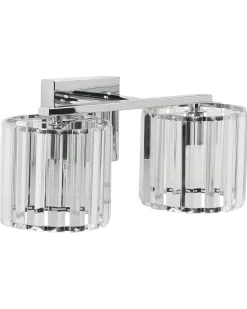 Discount Beliani Applique LOURIDO Metallo Argento Trasparente Argento