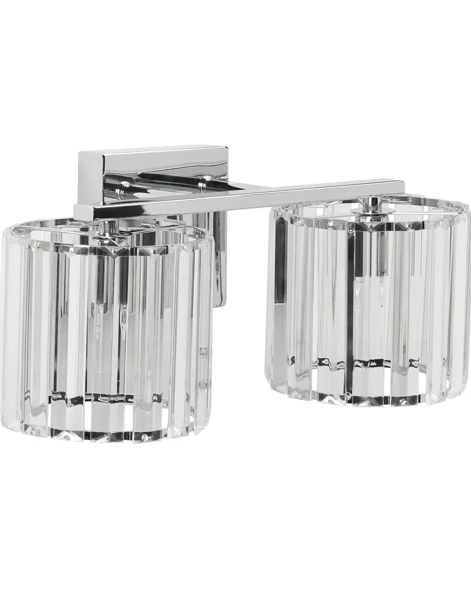 Discount Beliani Applique LOURIDO Metallo Argento Trasparente Argento
