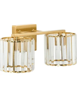 Beliani Applique LOURIDO Metallo Oro Oro Trasparente