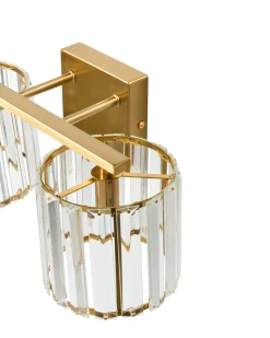Beliani Applique LOURIDO Metallo Oro Oro Trasparente