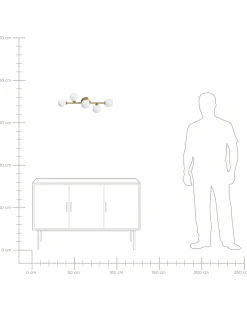 Beliani Applique MINOTOS Metallo Oro Bianco Oro