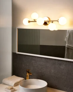 Beliani Applique MINOTOS Metallo Oro Bianco Oro