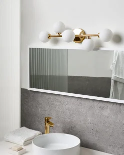 Beliani Applique MINOTOS Metallo Oro Bianco Oro