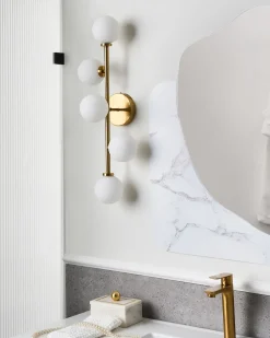 Beliani Applique MINOTOS Metallo Oro Bianco Oro