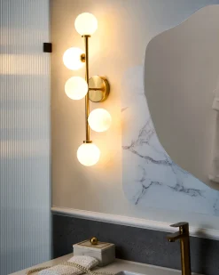Beliani Applique MINOTOS Metallo Oro Bianco Oro