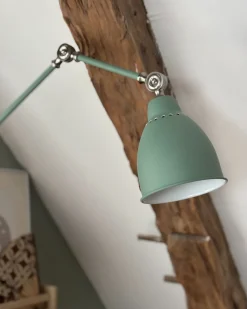 Sale Beliani Applique MISSISSIPPI Regolabile Metallo Verde chiaro Argento Verde