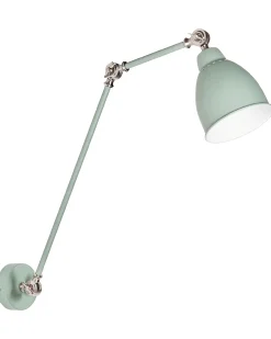 Sale Beliani Applique MISSISSIPPI Regolabile Metallo Verde chiaro Argento Verde