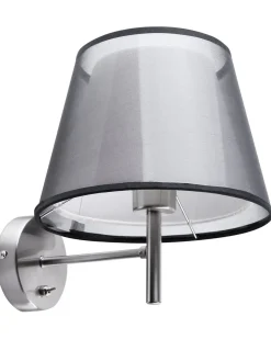 Hot Beliani Applique Plafoniera COLUMBIA Metallo Argento Grigio