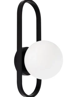 Beliani Applique VARDI Metallo Nero Bianco Nero