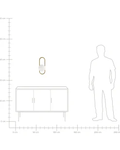 Discount Beliani Applique VARDI Metallo Oro Bianco Oro