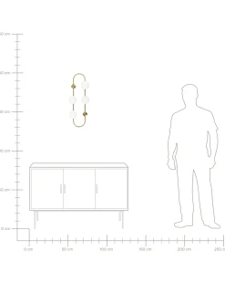 Sale Beliani Applique YANGO Metallo Oro Bianco Oro