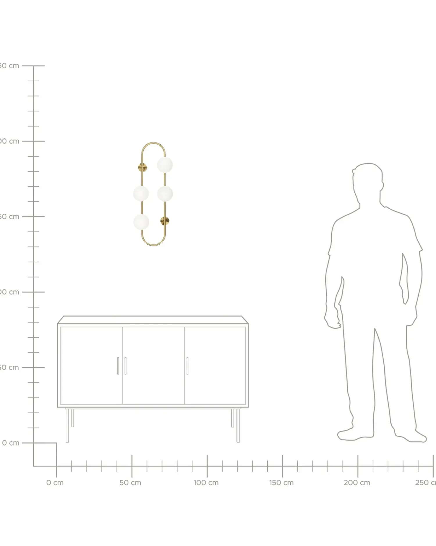 Sale Beliani Applique YANGO Metallo Oro Bianco Oro