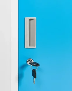 Armadietto a 2 livelli ATHLETE Metallo Bianco/Blu