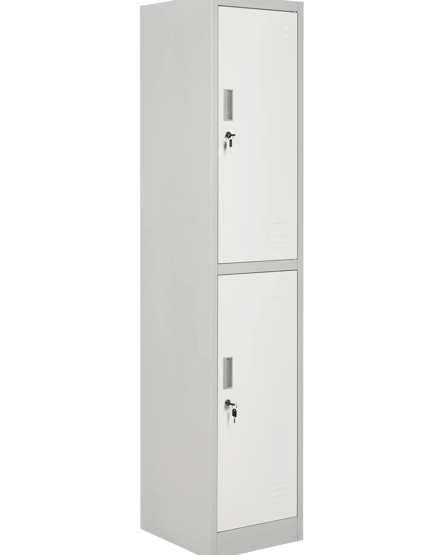 Armadietto a 2 livelli ATHLETE Metallo Grigio/Bianco
