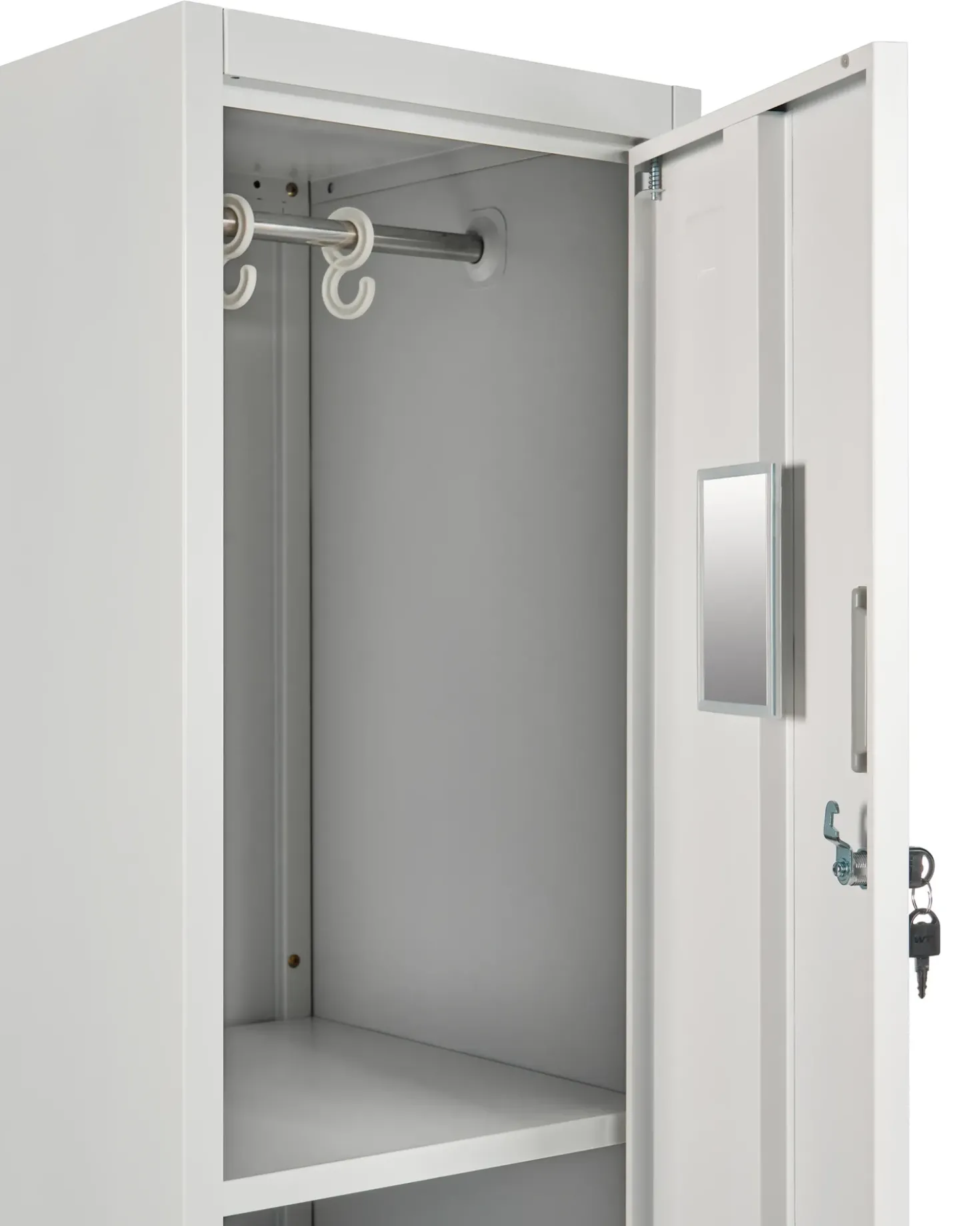 Armadietto a 2 livelli ATHLETE Metallo Grigio/Bianco