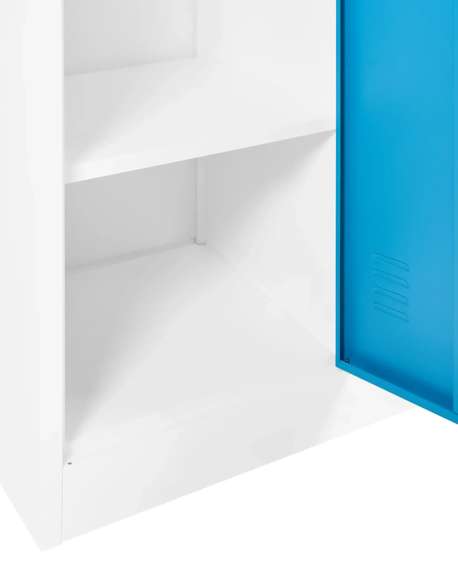 Armadietto a porta doppia ATHLETE Metallo Bianco/Blu