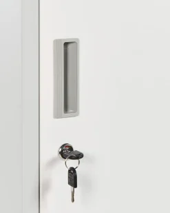 Armadietto a porta singola ATHLETE Metallo Grigio/Bianco