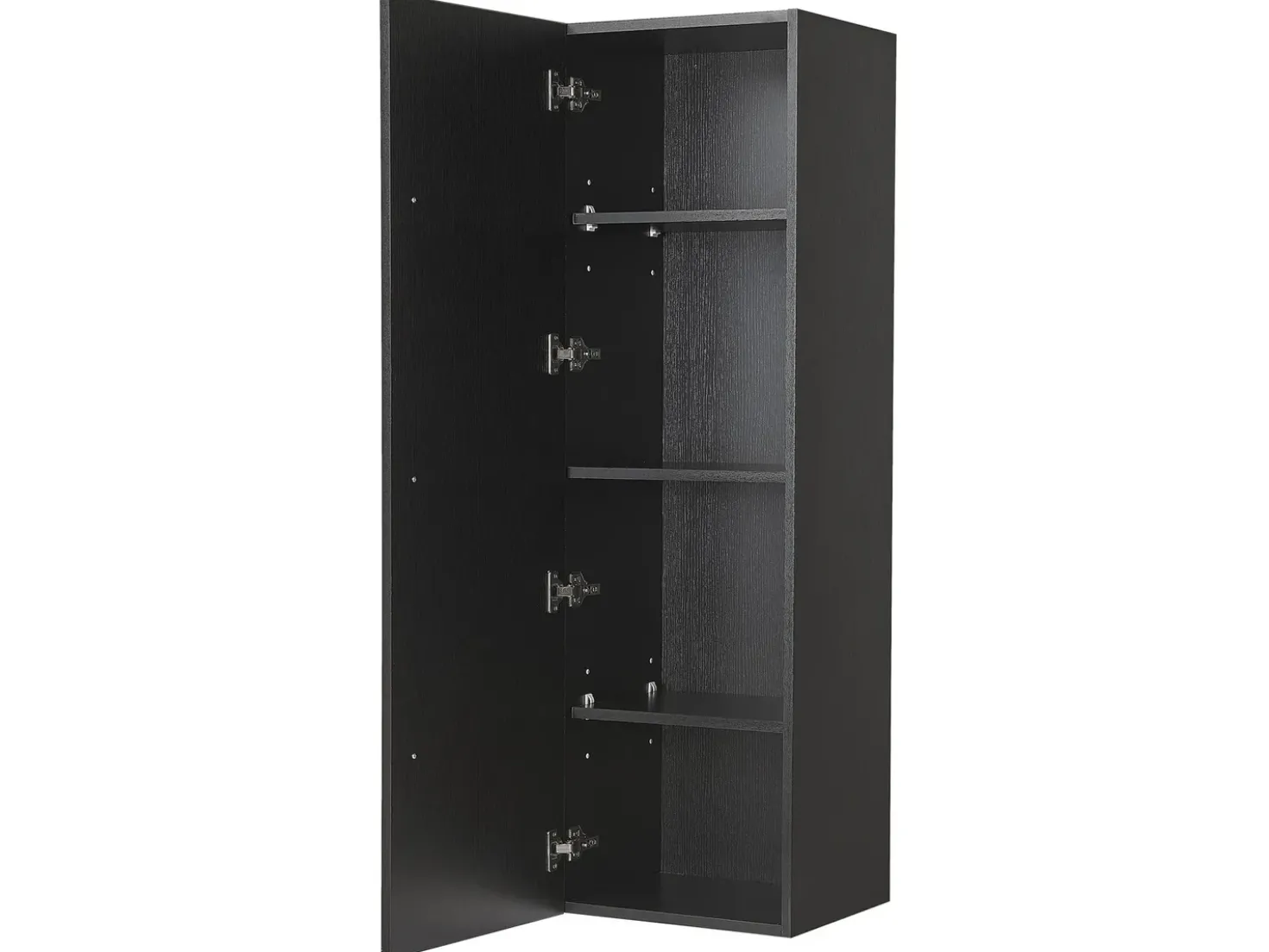 Armadio a muro per il bagno MATARO 40 cm Nero