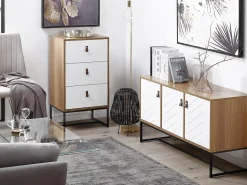 Armadio NUEVA Marrone chiaro/Bianco