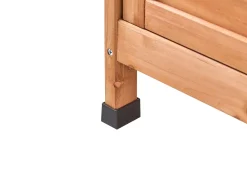 New Beliani Banco da giardinaggio MELDOLA Legno di abete 113 cm 48 cm chiaro Marrone