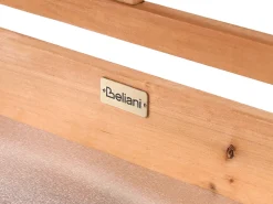 New Beliani Banco da giardinaggio MELDOLA Legno di abete 113 cm 48 cm chiaro Marrone