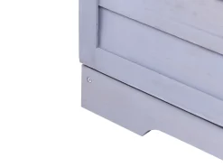 Sale Beliani Banco da giardinaggio TEREVILLE Legno di abete 67 cm 45 cm Grigio Bianco Grigio