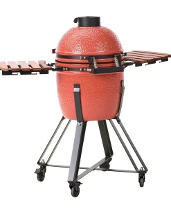 Outlet Beliani KAMADO Ceramica Rosso Rosso Marrone Nero