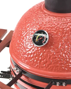 Outlet Beliani KAMADO Ceramica Rosso Rosso Marrone Nero