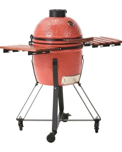 Outlet Beliani KAMADO Ceramica Rosso Rosso Marrone Nero