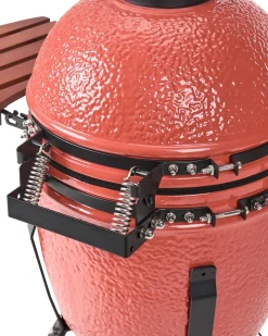 Outlet Beliani KAMADO Ceramica Rosso Rosso Marrone Nero
